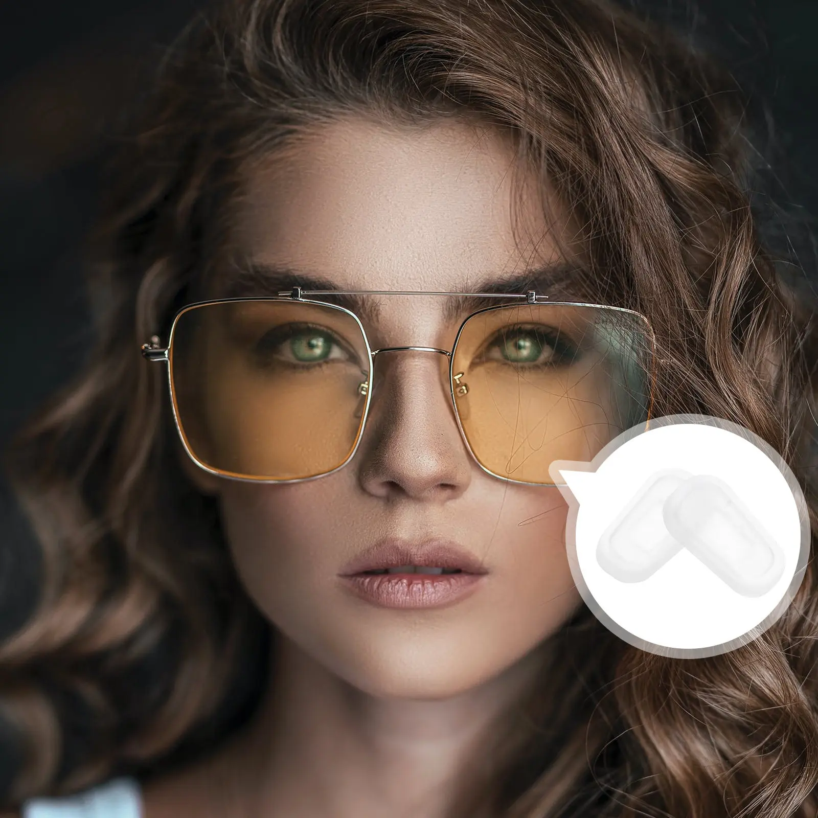 

10Pairs Eyeglasses Nose Pads Silicone Comfortable Anti-Slip Replacement Nose Cushions Glasses Accessories Eyeglasses Supplies