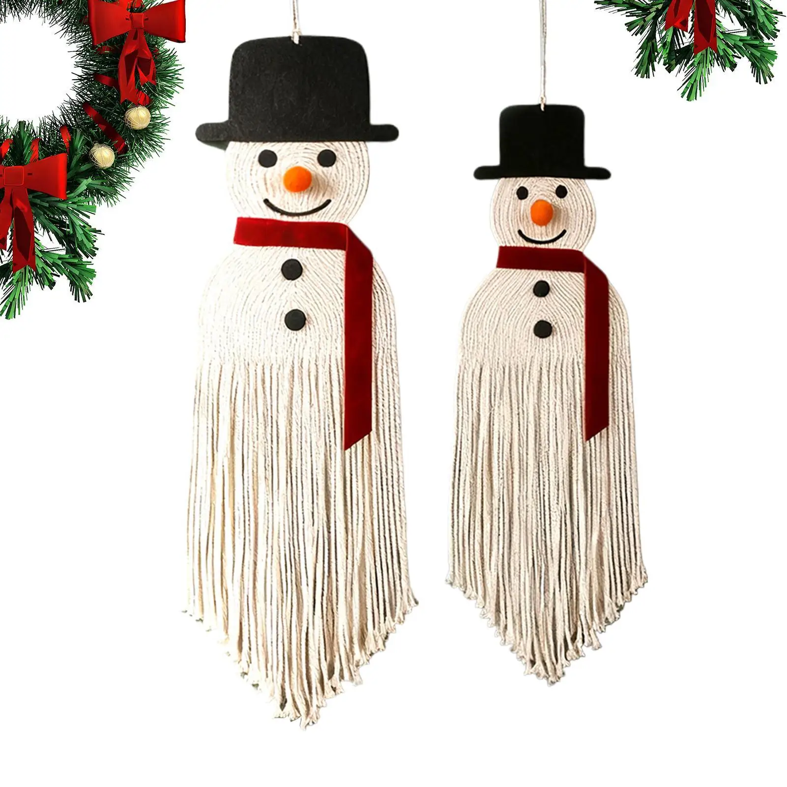 

Гобелен из макраме, рождественские украшения современного искусства, 2-х предметный тканый гобелен для дома, гостиной, спальни, квартиры, общежития, детской комнаты