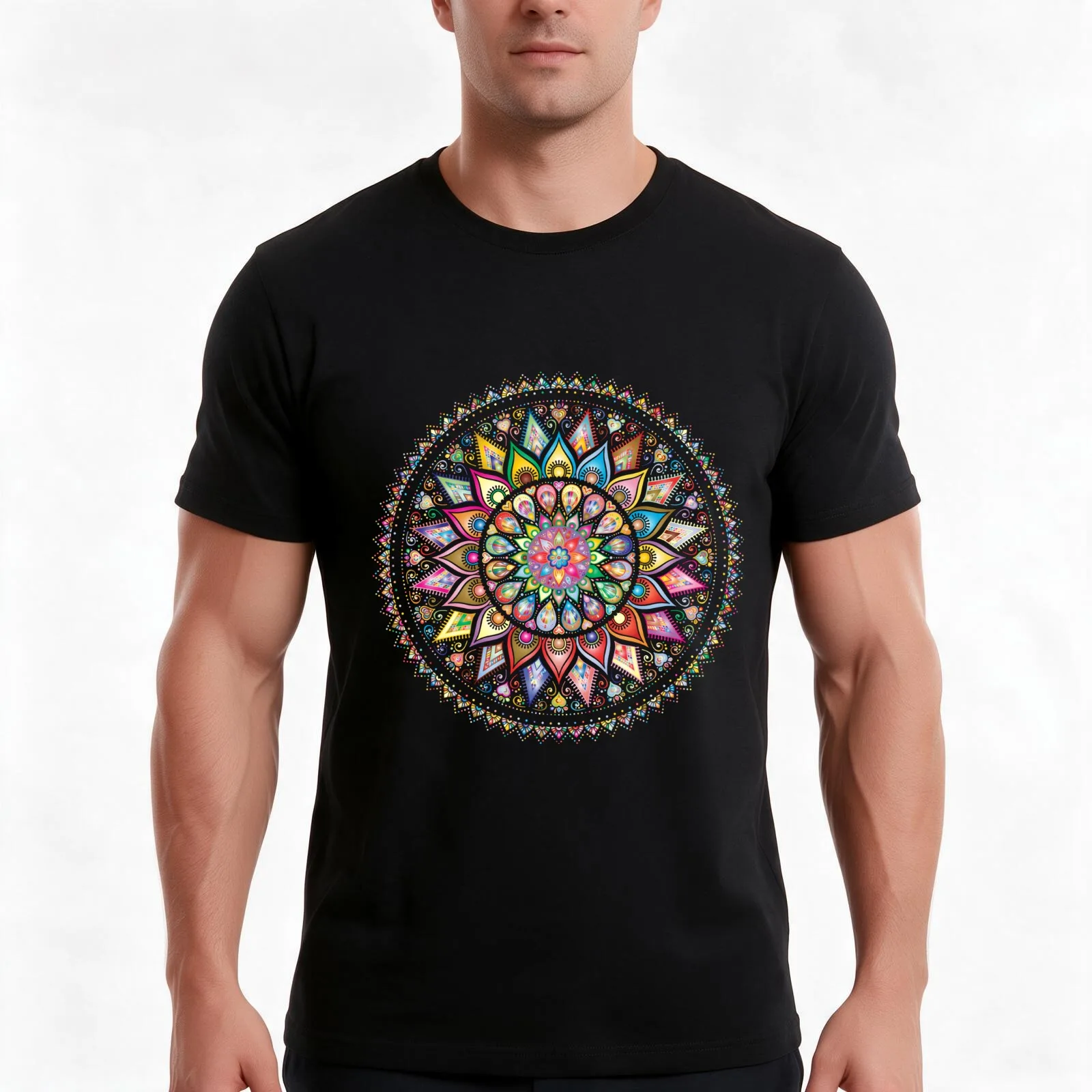 colors T-Shirt, Summer Casual Cotton Tee, Oversized Streetwear Tops, Vintage Graphic Print, Loose Fit Short Sleeve, 100% Cotton