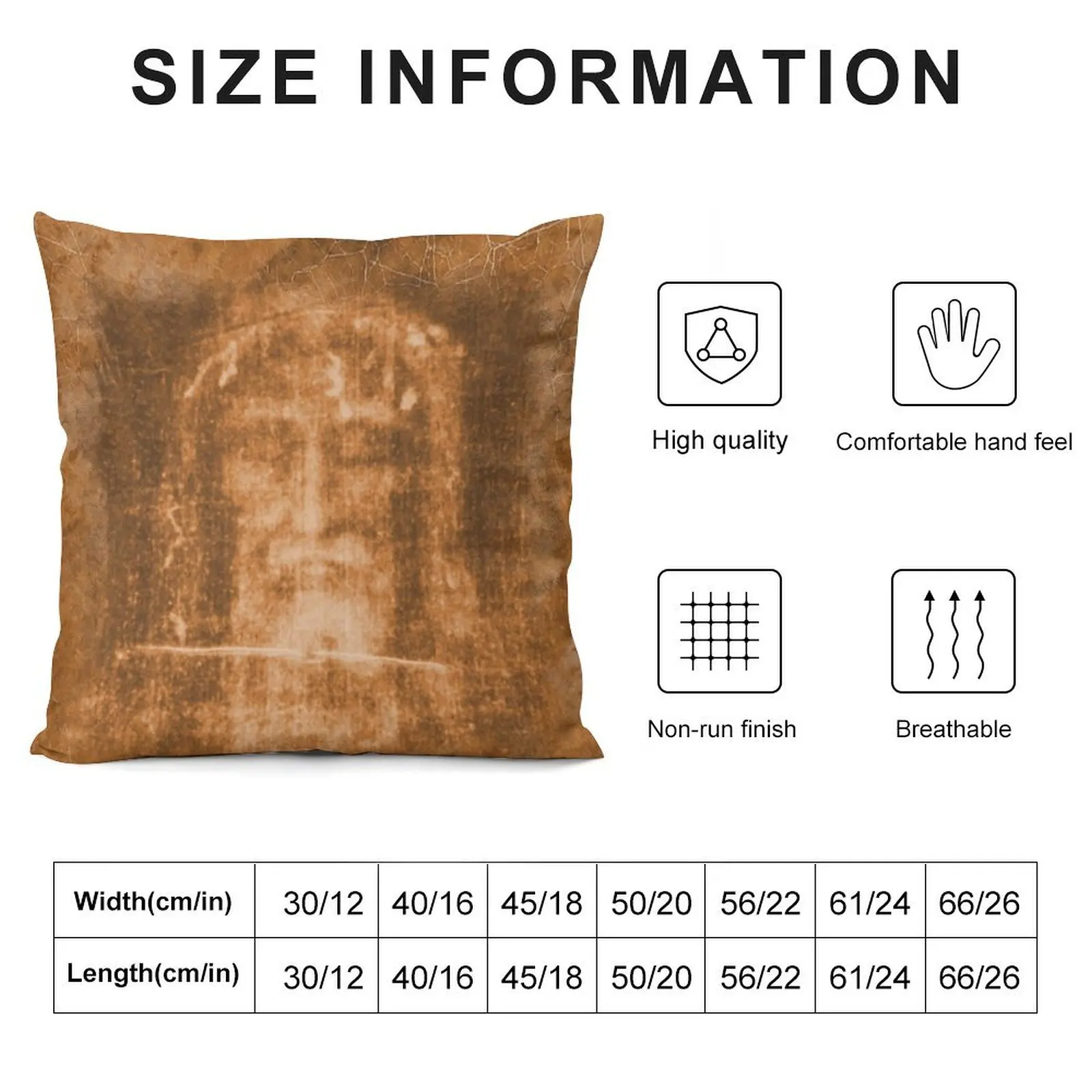 The Shroud of Turin Holy Face Crucifix Cross Jesus Passion 101 OA Throw Pillow pillow cover luxury pillow