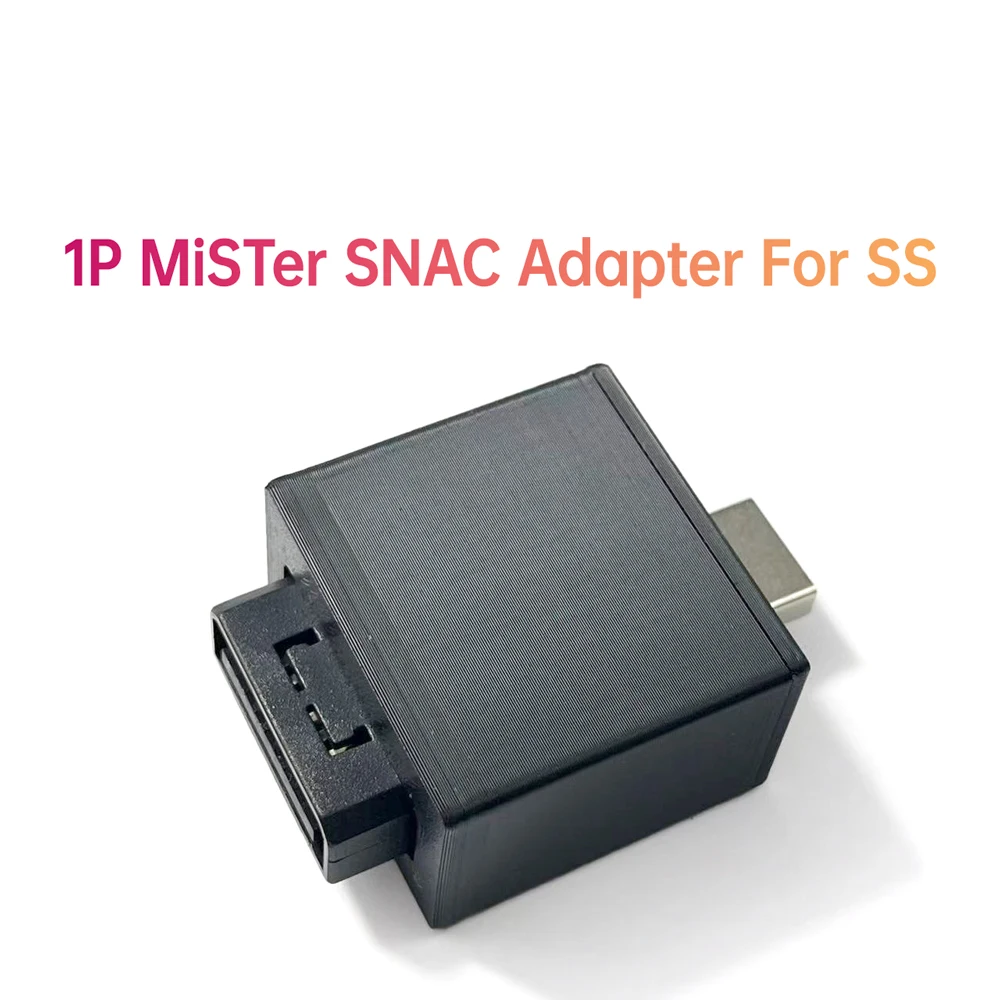 

1-Player SNAC Adapter For SEGA STURN Controller For MiSTer FPGA System I/O Board 3D Printed Case Level Shifter Console