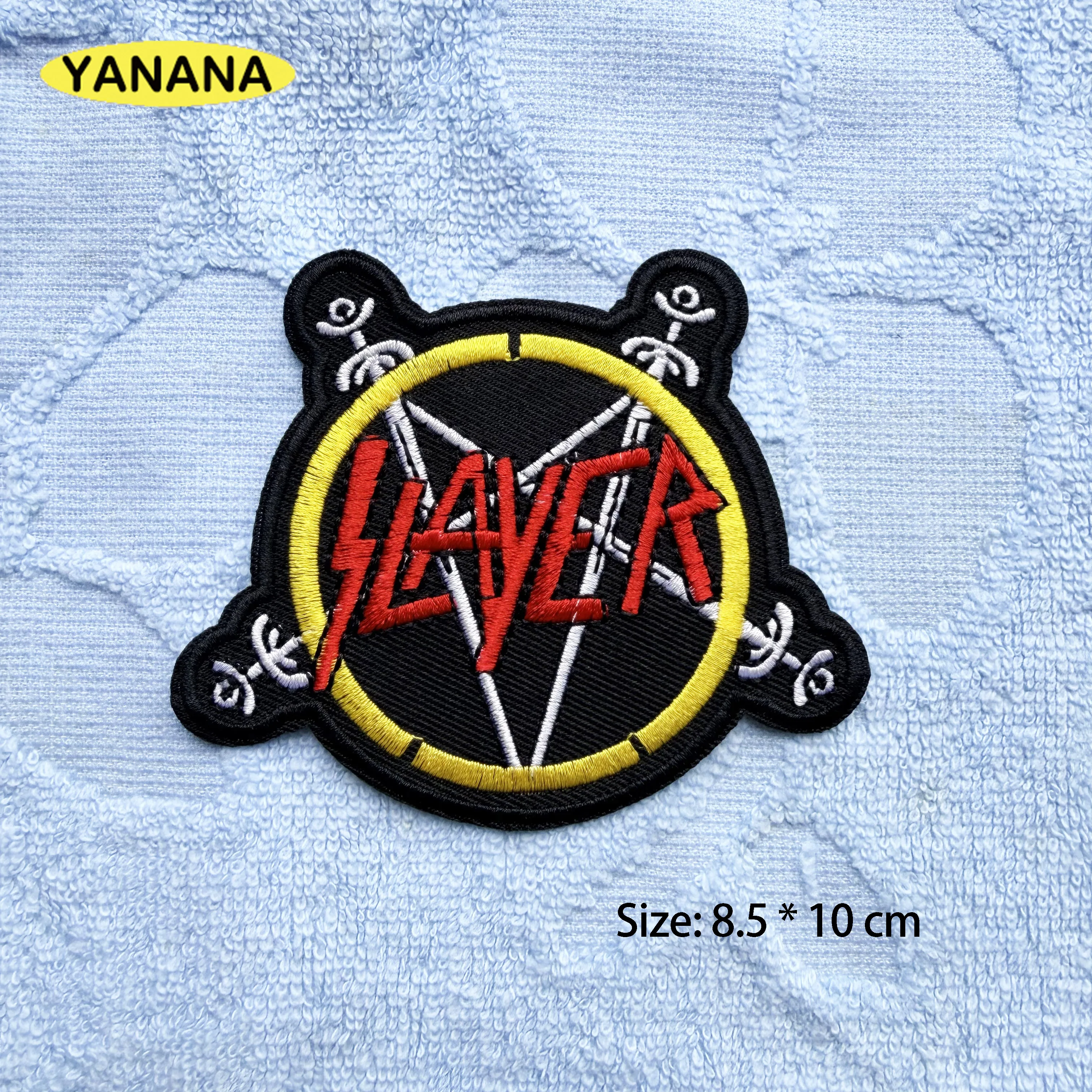 10 PCS Music Band Patch Embroidered Letter Rock Iron On Patches for Clothing T-shirt Jeans DIY Badges Sewing Applique