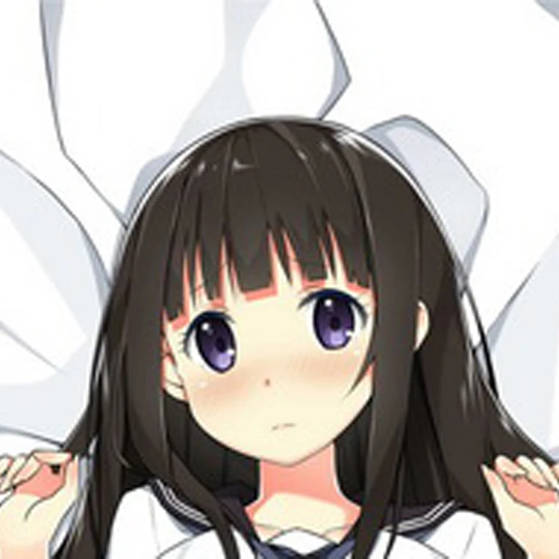 New Pattern Dakimakura Anime Eru Chitanda Double-sided Print Life-size Body Pillow Cover Bedding Gifts