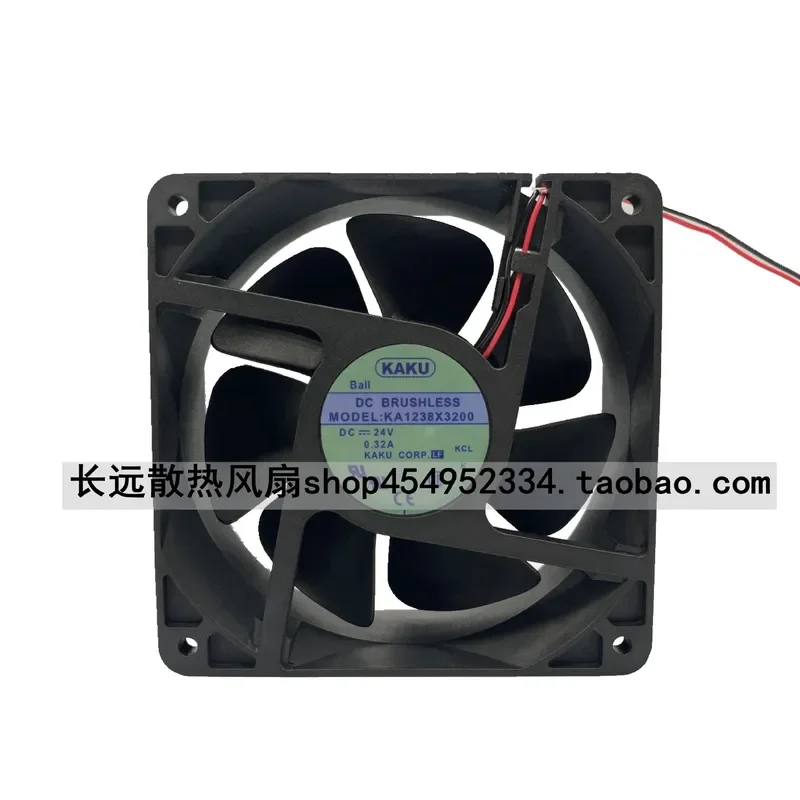 for KAKU AD1224HB-F51 Genuine 24V 0.32A 12038 12CM Inverter Cooling Fan Card Fixed