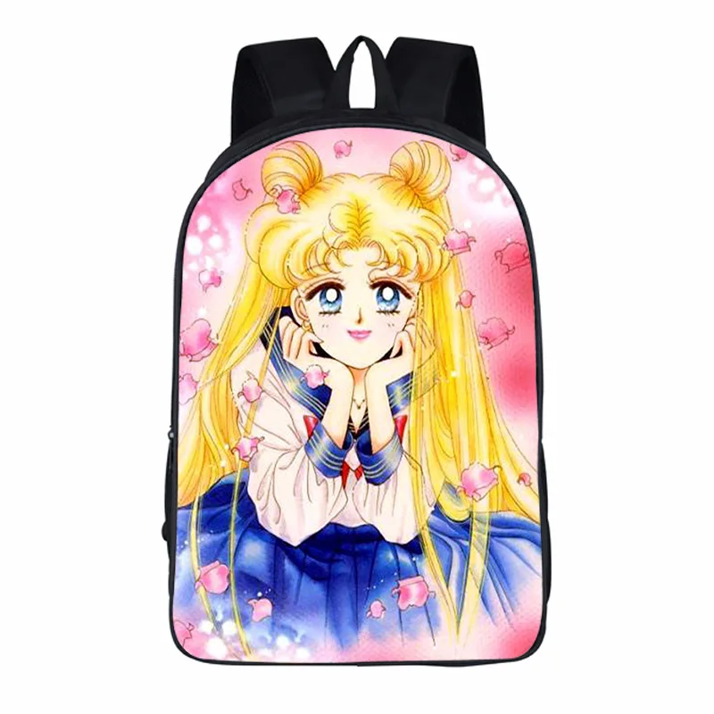 3D Sailor Moon Cartoon Student School Bag Large Capacity Personalized Leisure Backpack for Primary and Secondary School Students