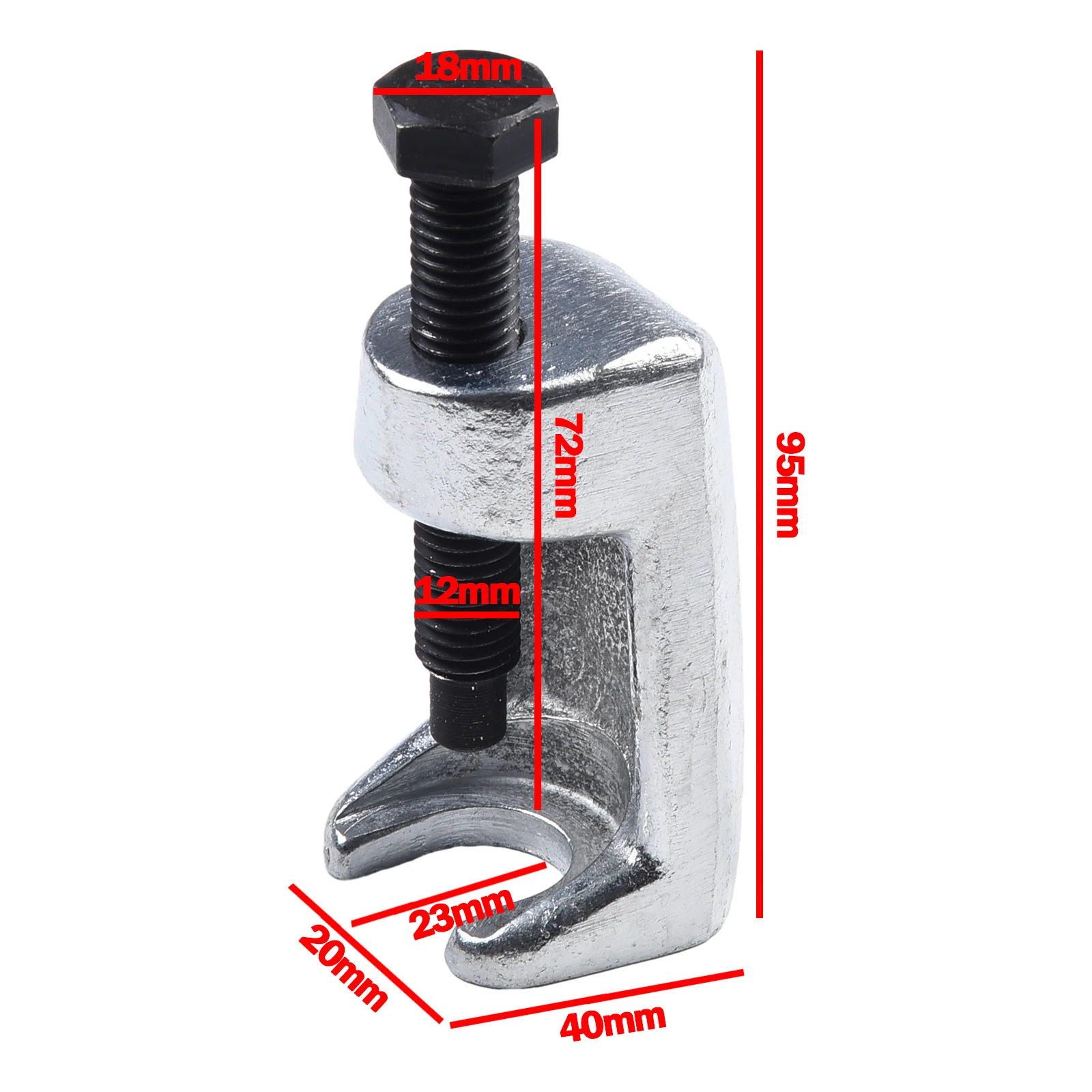 Note Steel Beginners Black Silver Car Tie Rod End Puller Head Puller Tie Rod End Puller Removers Specification