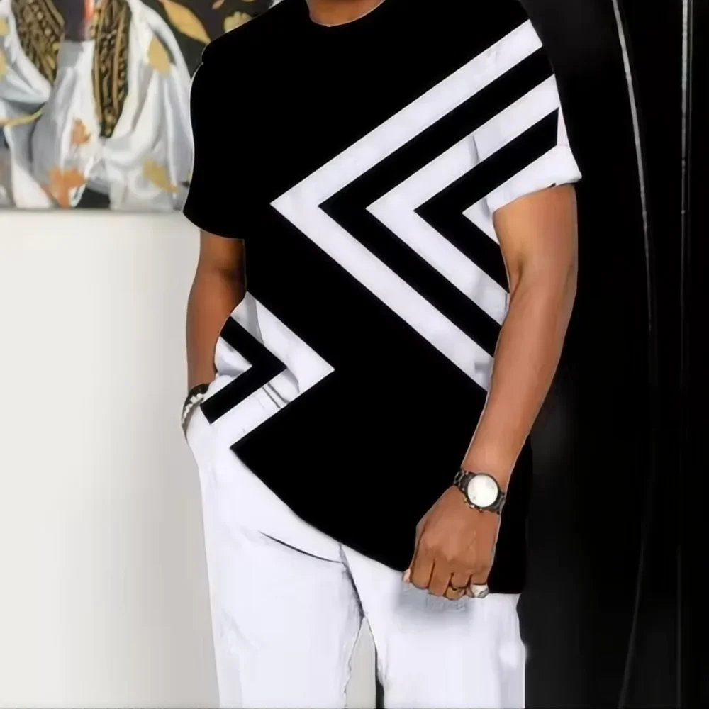 Men's Wear 2025 New Joogers Clothing 3D Printed Pa Summer Fashion Men's Sportswear Short Sleeved T-shirt+pants Two-piece Set