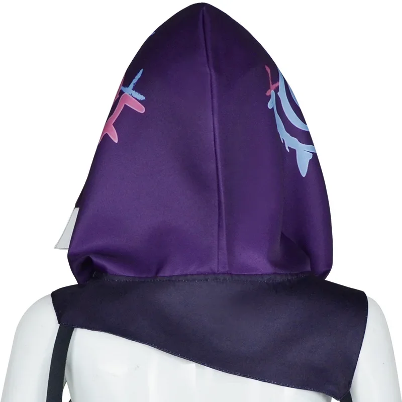 Arcane Season 2 Jinx วิกผมลูกไม้ด้านหน้าคอสเพลย์ Hooded Cape เครื่องแต่งกายหมวกผู้หญิง Jinx League Of Legends อะนิเมะเกมฮาโลวีนเครื่องแต่งกาย