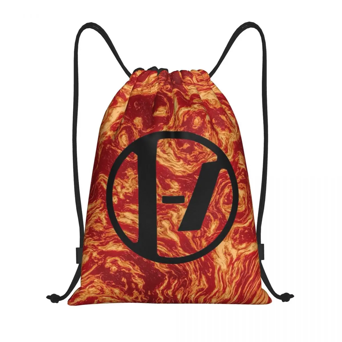 Custom Wallpaper T-Twentys One P-Pilots Drawstring Backpack Sports Gym Bag for Women Men Shopping Sackpack