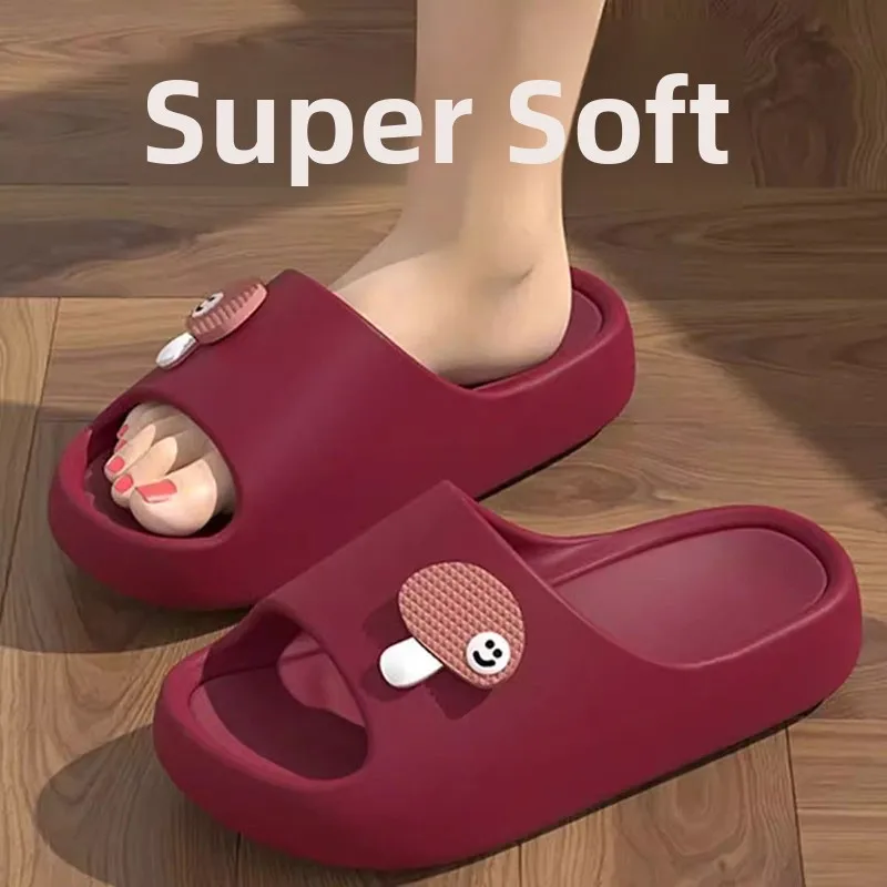 

Indoor Home Slippers Women Thick Bottom Anti Slip Odor Resistant Summer Indoor Home Use Bathroom Slippers Comfortable to Wear