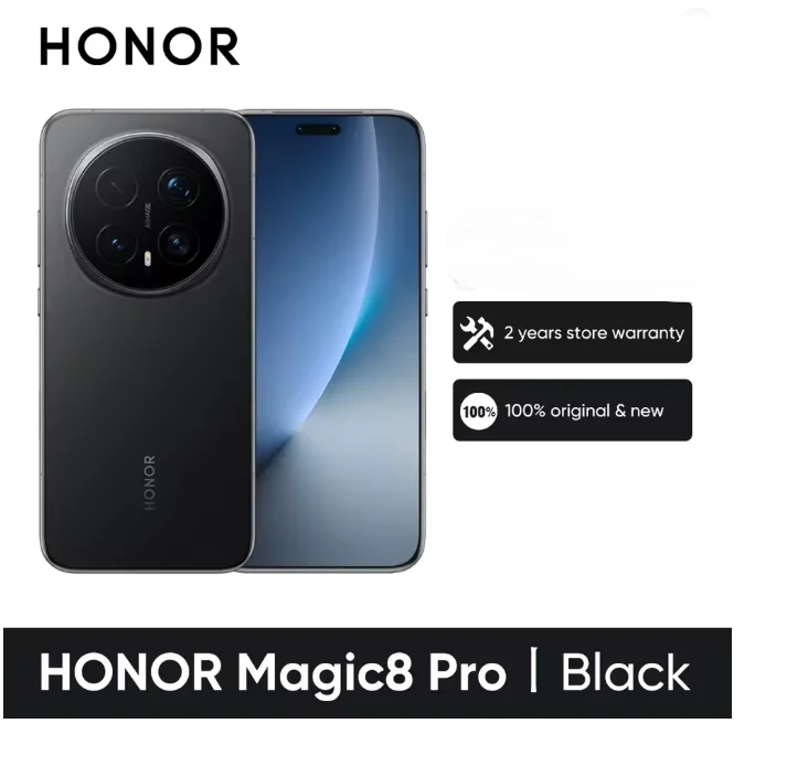 Honor Magic 8 Pro EU Version 5G Smartphone Snapdragon 8 200Mp Aimage 6270Mah 100W 6.71'' Oled Nfc Esim Magic8 Pro Phone