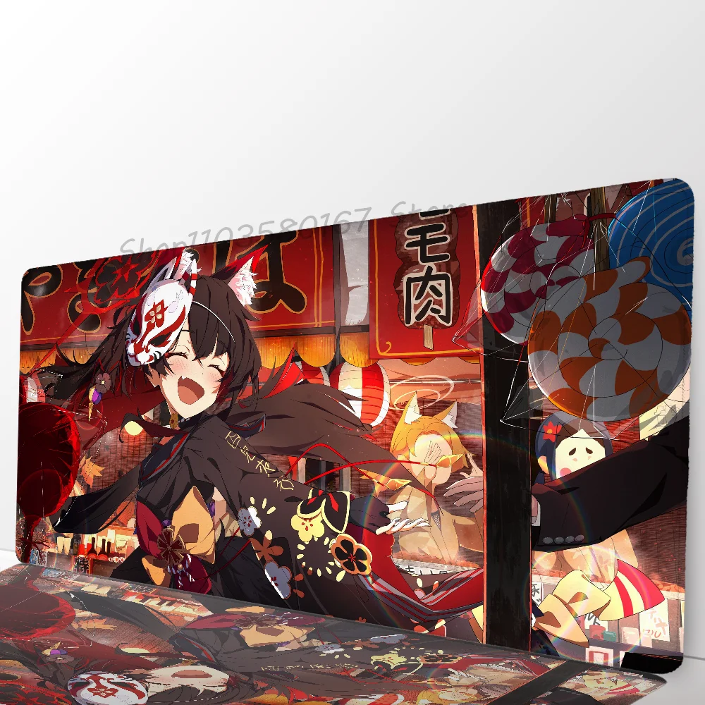 Imagem -06 - Kosaka Wakamo Arquivo Azul Mousepad Mouse Mat Tapete de Mesa com Pad Acessórios de Jogos Prime Gaming Xxl