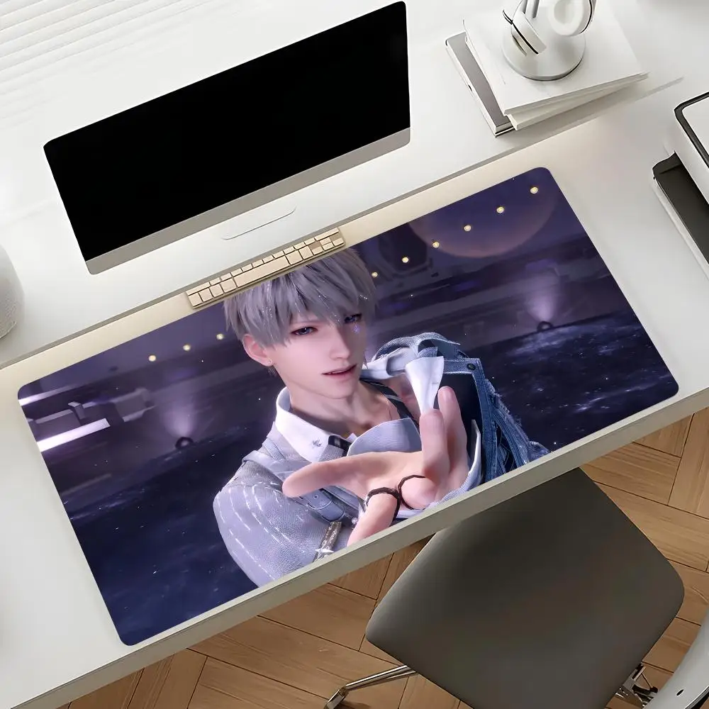 Interactive romance game Love and Deepspace Mouse Pad Waterproof Non-Slip Large Gaming Mat with Stitched Edge