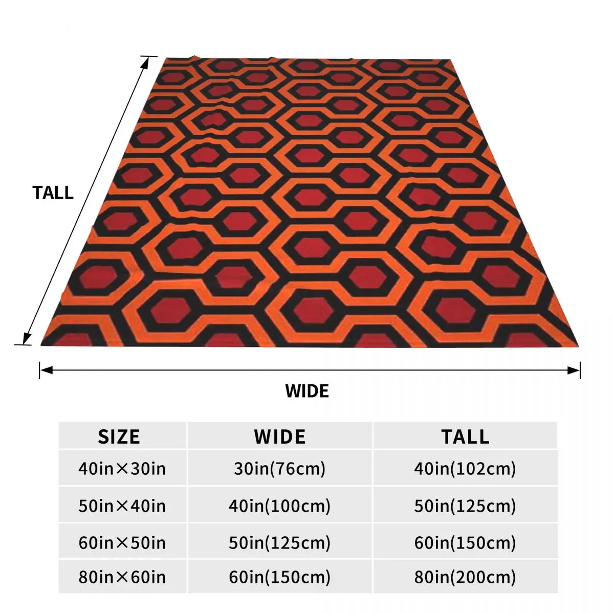 Horror Movies The Shinings Blanket Soft Warm Flannel Throw Blanket Plush for Bed Travel Home Sofa