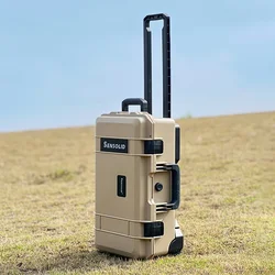 SENSOLID Tool Storage Case Outdoor Equipment Instrument Safety Protection Pull Rod Box Portable Hardware Tools Organizer Boxes