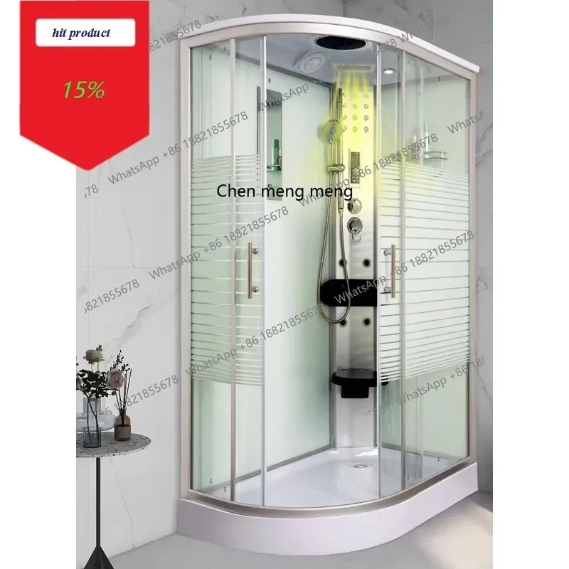 Integral shower room Household integrated tempered glass simple, partition bath room