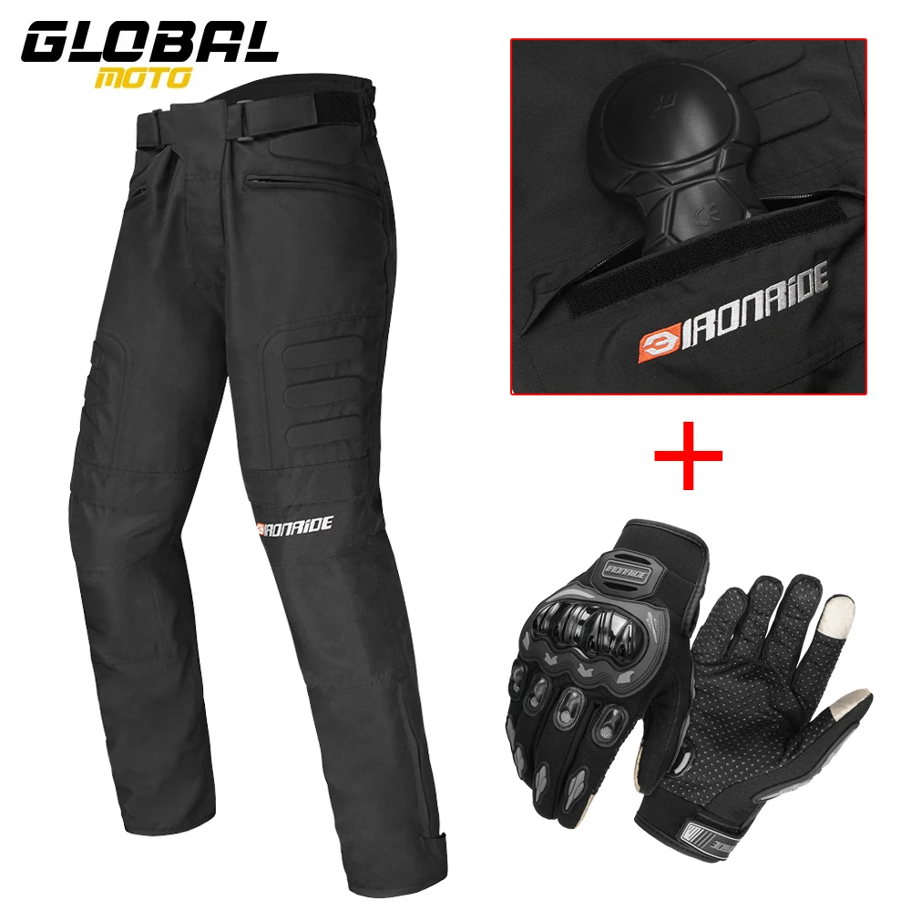 

Men's Motorcycle Pants Wear-Resistant Outdoor Motocross Riding Pants Windproof Warm Motorbike Pants With Protective Gear M-3XL