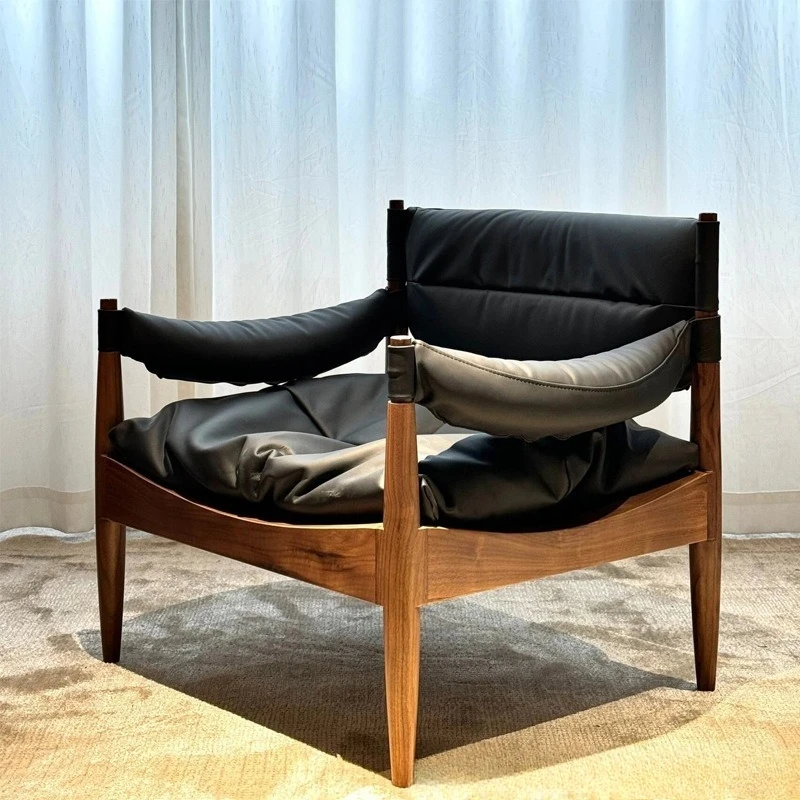 Modern Living Room Chairs Wooden Portable Chair Backrest Relaxing Single Chairs Luxury Living Room Decoration Armchairs