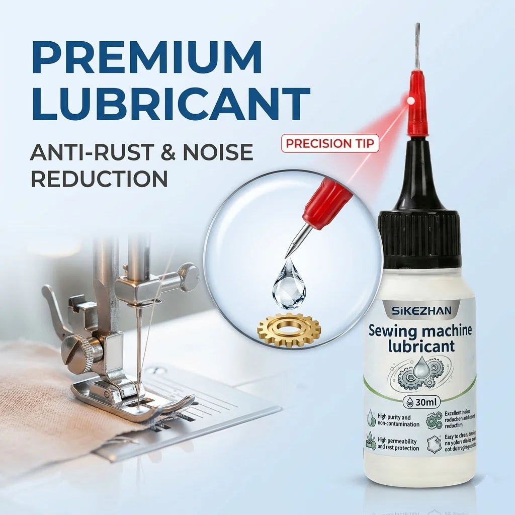30ml Sewing Machine Oil Universal Lubricating Oil Anti-rust Hair Clipper Trimmer Lubricant Oil for Smooth Running Noiseless