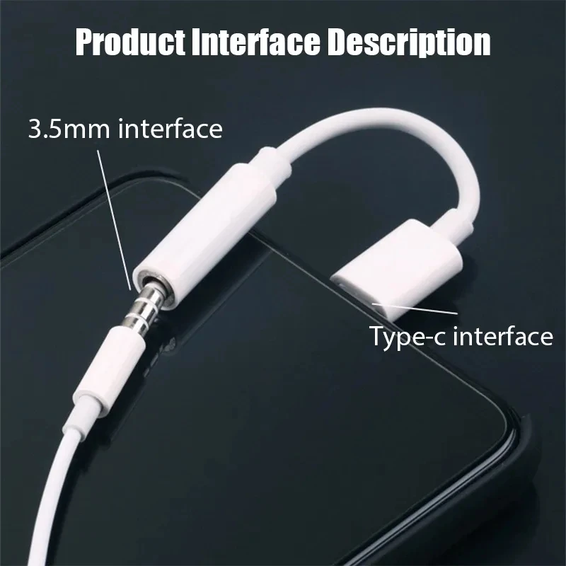 Adattatore per auricolari da USB tipo C a 3.5 Jack USB-C convertitore per cavo Audio da 3 5mm per IPhone 15 15 Pro MAX Samsung Galaxy Huawei Xiaomi