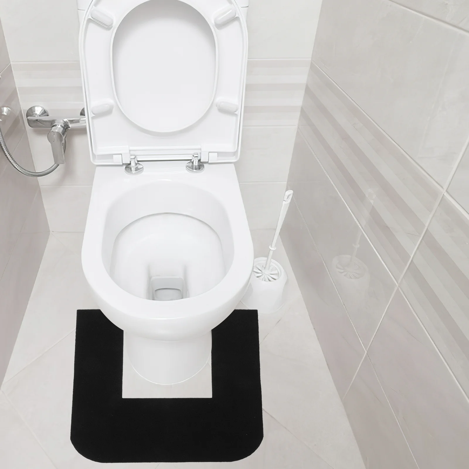 

U-Shaped Toilet Mat Soft Non-Slip Water-Absorbent Floor Protector For Bathroom Urinal Home Commercial Use Washable Comfortable