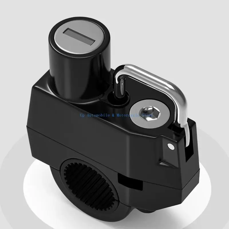 

270E Industrial Helmets Locks for Motorcycles Robusts Aluminum Constructions Motorbike Helmets Locks for Handlebars Mount