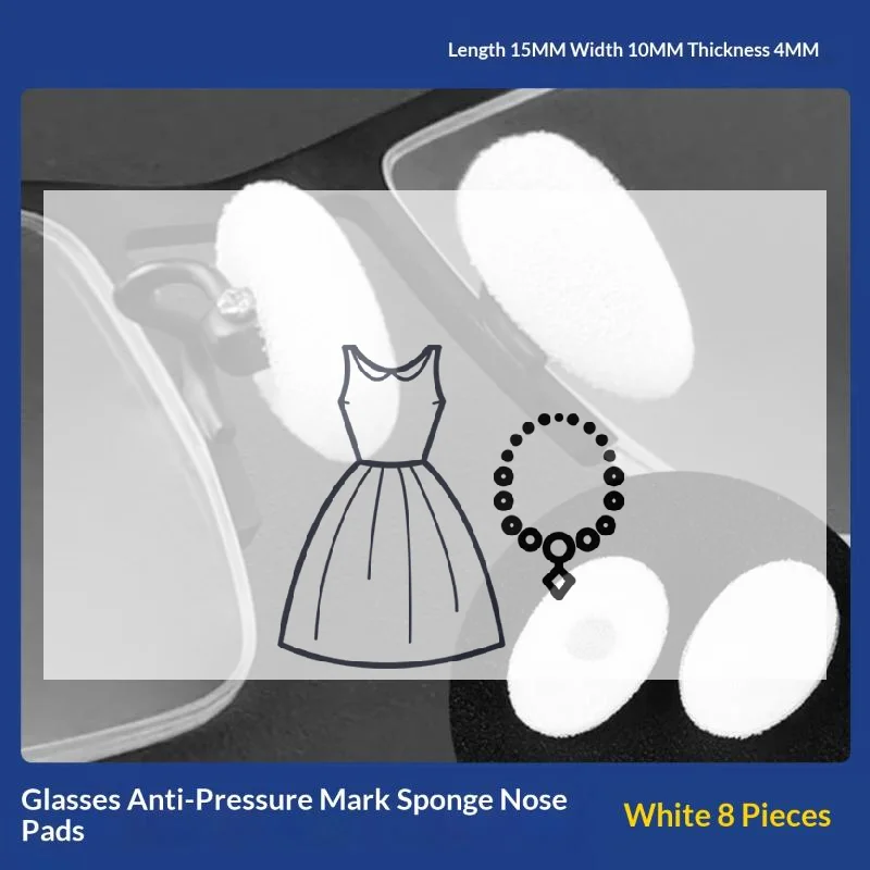60pc Self-adhesive Soft Foam Anti-slip Glasses Nose Pads Cover Protection Eyeglass Sponge Instant Lifting Effect For Comfortable
