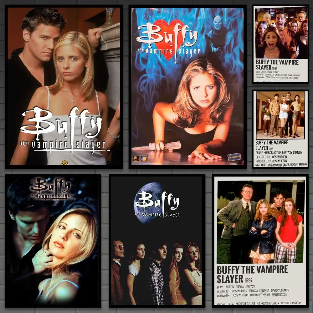 Buffy the Vampire Slayer Classic Movie Poster Versatile HD Waterproof Wall Art Self-Adhesive Decor for Any Space Ideal Gift