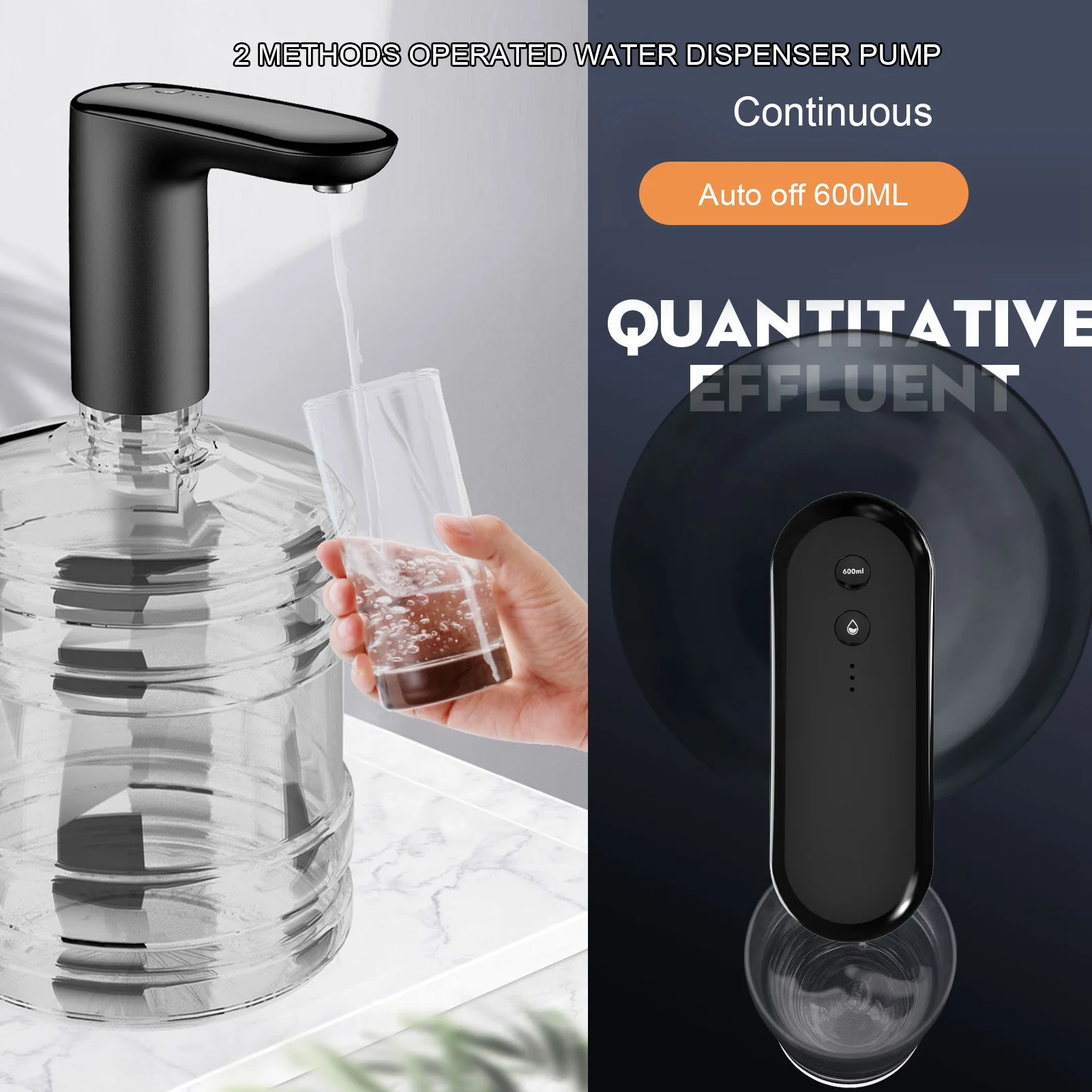 

Портативный электрический диспенсер для воды с USB-зарядкой, автоматический насос для питьевой воды для наружного туристического офиса
