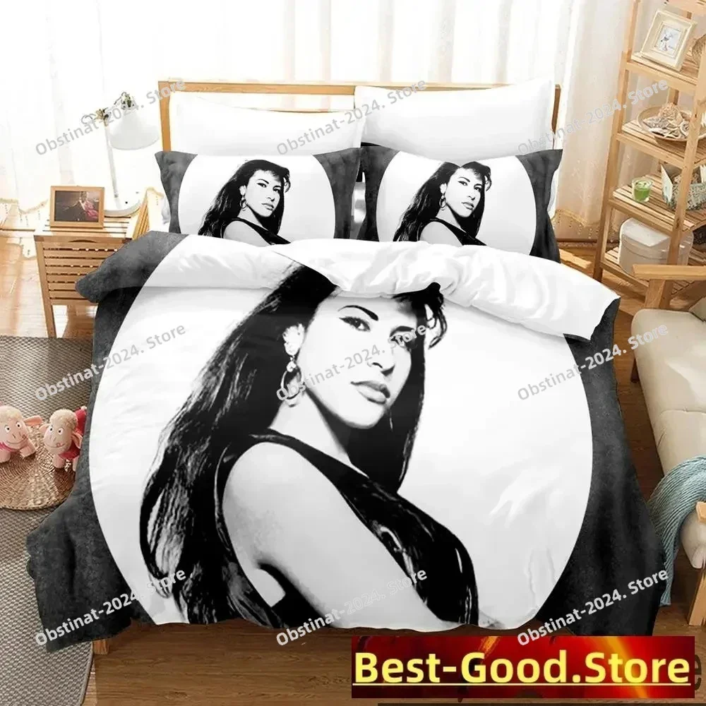 3D Selena Bedding Set Printed single Comforter Quilt Bed Cover Duvet Cover Pillow Case 3 Pieces Sets Kids Adult Size Linen Sheet