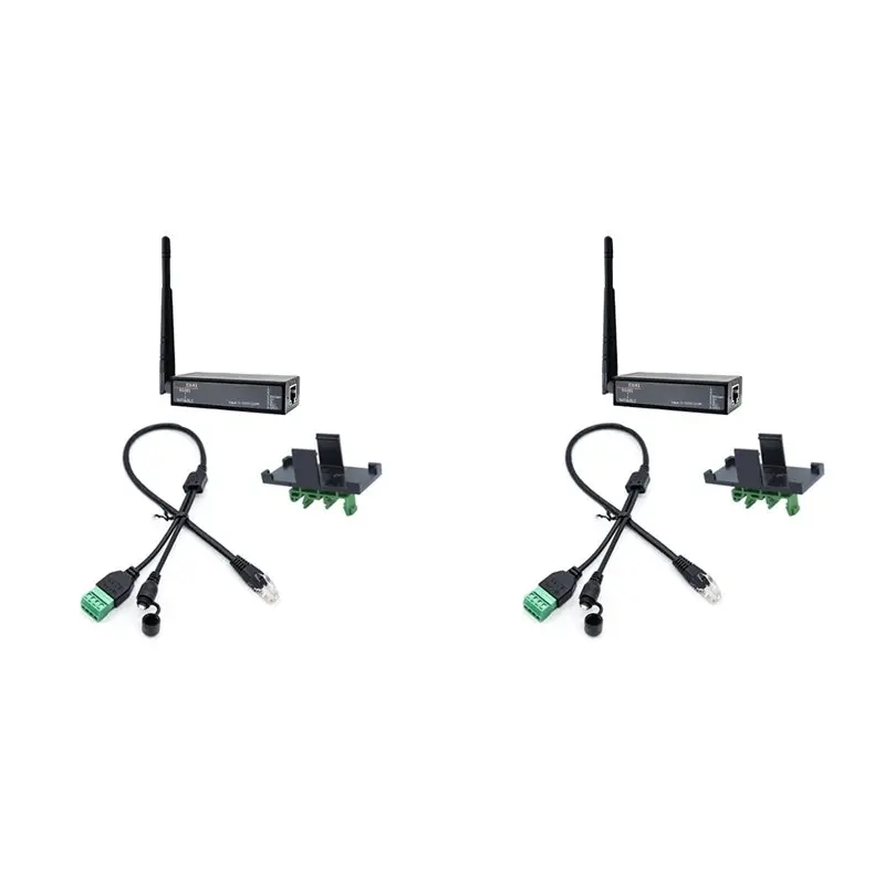 B44C 2X EW41 RS485 To Wi-Fi&BLE External Antenna DTU Serial Server, RJ45 Interface