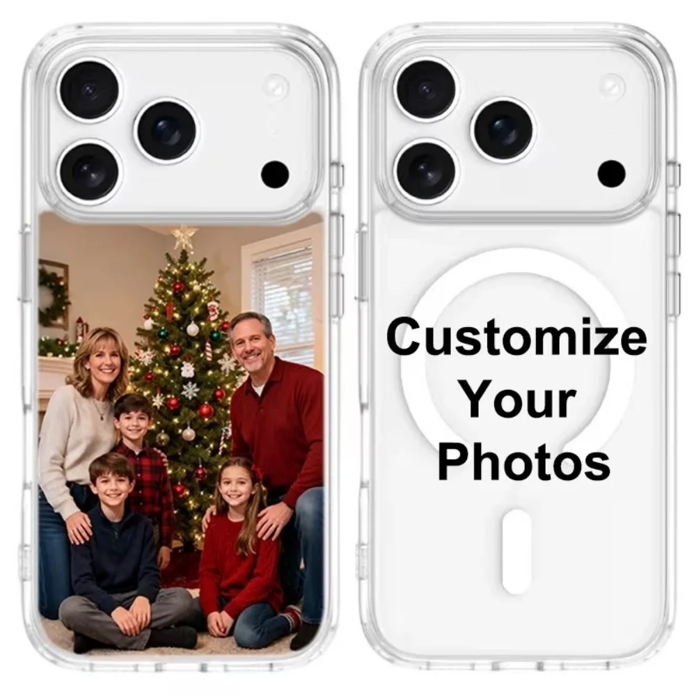 DIY Personalized Custom Photo PC+TPU Acrylic Phone Case For IPhone 18 17 16 15 14 13 12 11 Pro Max Plus MagSafe Protect Cover