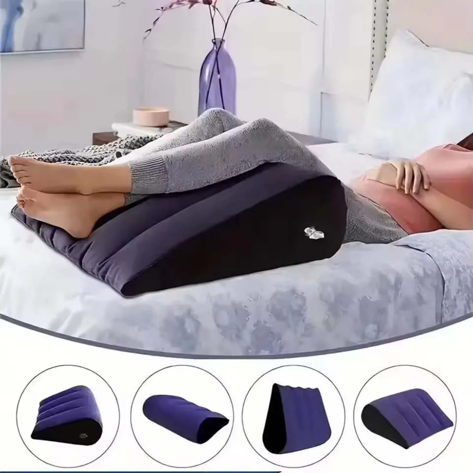 Multifunctional Pillow Toughage Inflatable Cushion Positions Support Air Cushion Triangular Pillow Exotic Night Bed Game Cushion