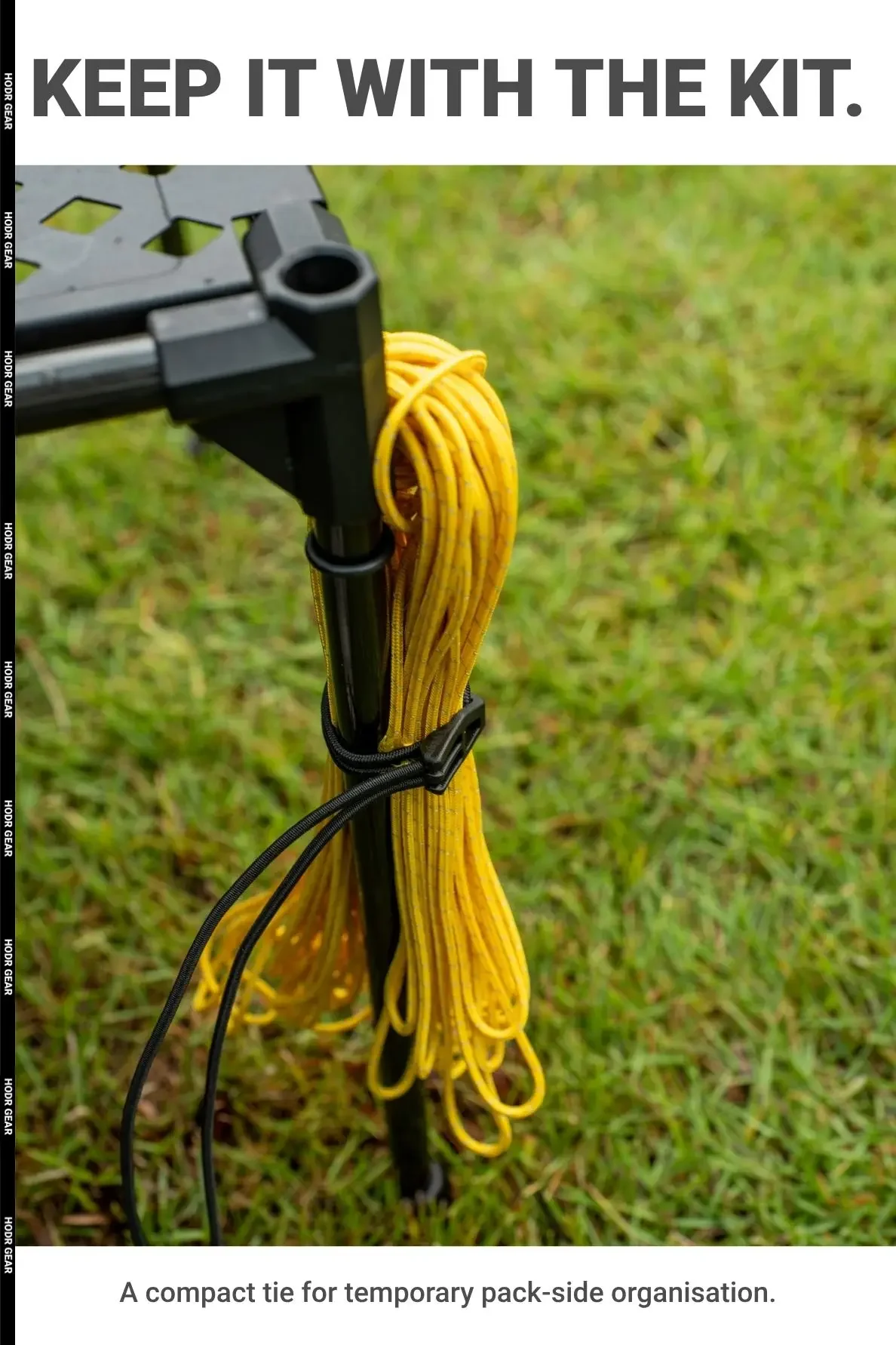 [HODRGEAR] Schlaufenbinder 2er-Pack Ultraleichte Elastische Ausrüstungsbinden 10g Set Nifco Hardware Wiederverwendbar für Zeltstangen, Planenstangen, Schlanke Camping- und Wanderstangen – Detail 8
