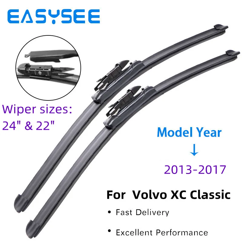 

For Volvo XC Classic Smart Heating Spray Washer Injectors Front Wiper Blades Car Window Windshield Windscreen Cutter