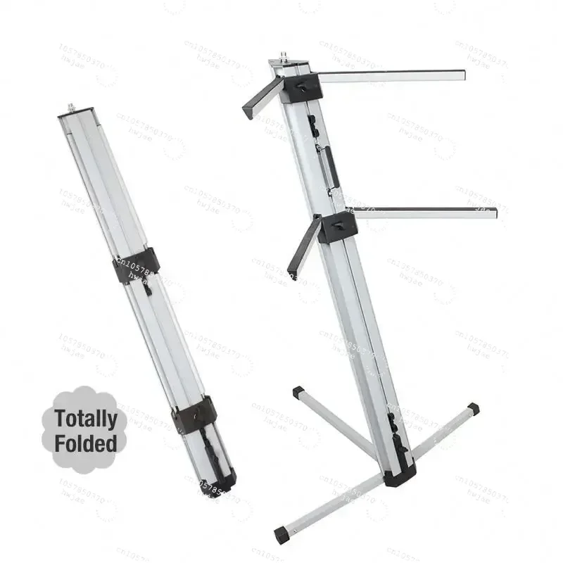 Studio Professional Portable Aluminum Column 2 Tier Spyder Keyboard Stand for Keyboard Piano