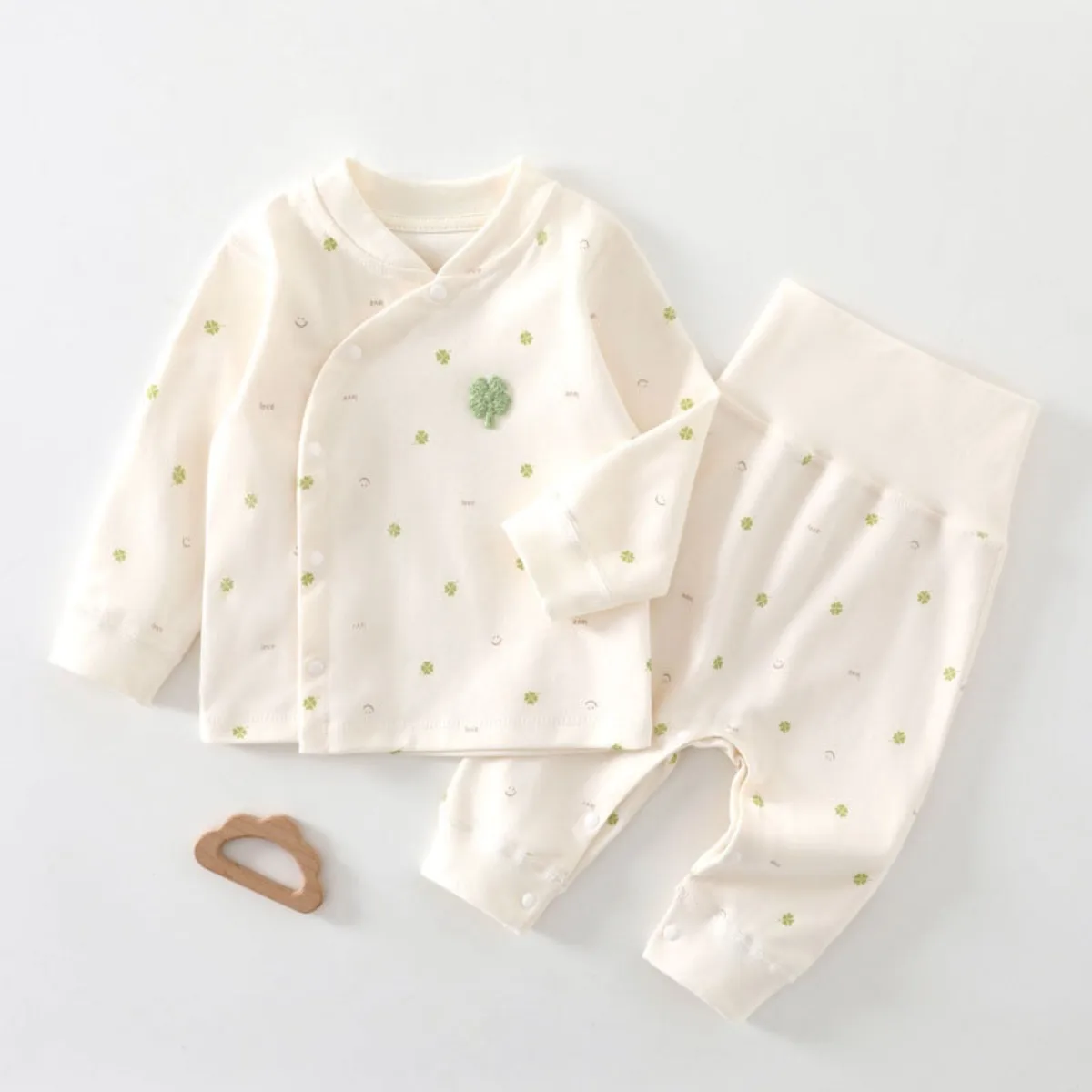 2026 New Baby Boy Girl Pure Cotton 2pcs Clothes Set Newborn Spring Fall Stylish Top Pant Daily Wear 0-24M Kid Casual Cute Outfit