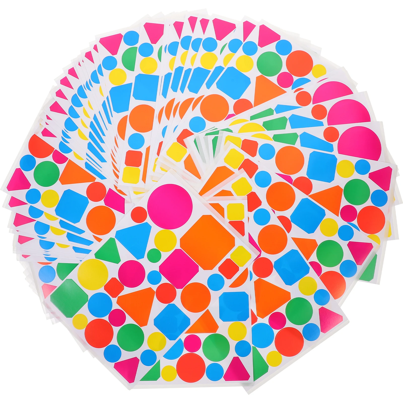 

50 Sheets Reward Stickers Colorful DIY Multi Shape Adhesive Kids Classroom Teacher Supplies Lovely Decorative Bright Practical
