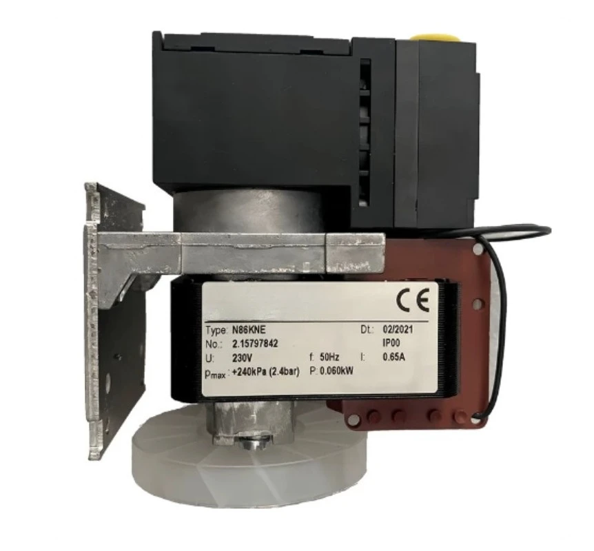 N86KNE CEMS Sampling Diaphragm Vacuum Pump, 6L/min 2.4bar 230V AC for Gas Analysis, 1pc