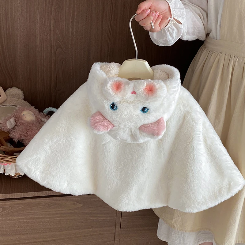 IYEAL Baby Robe Coat Autumn/Winter Baby Winter Outfit Fleece-Lined Thicker Cape Outerwear Windproof Warm Hooded Jacket