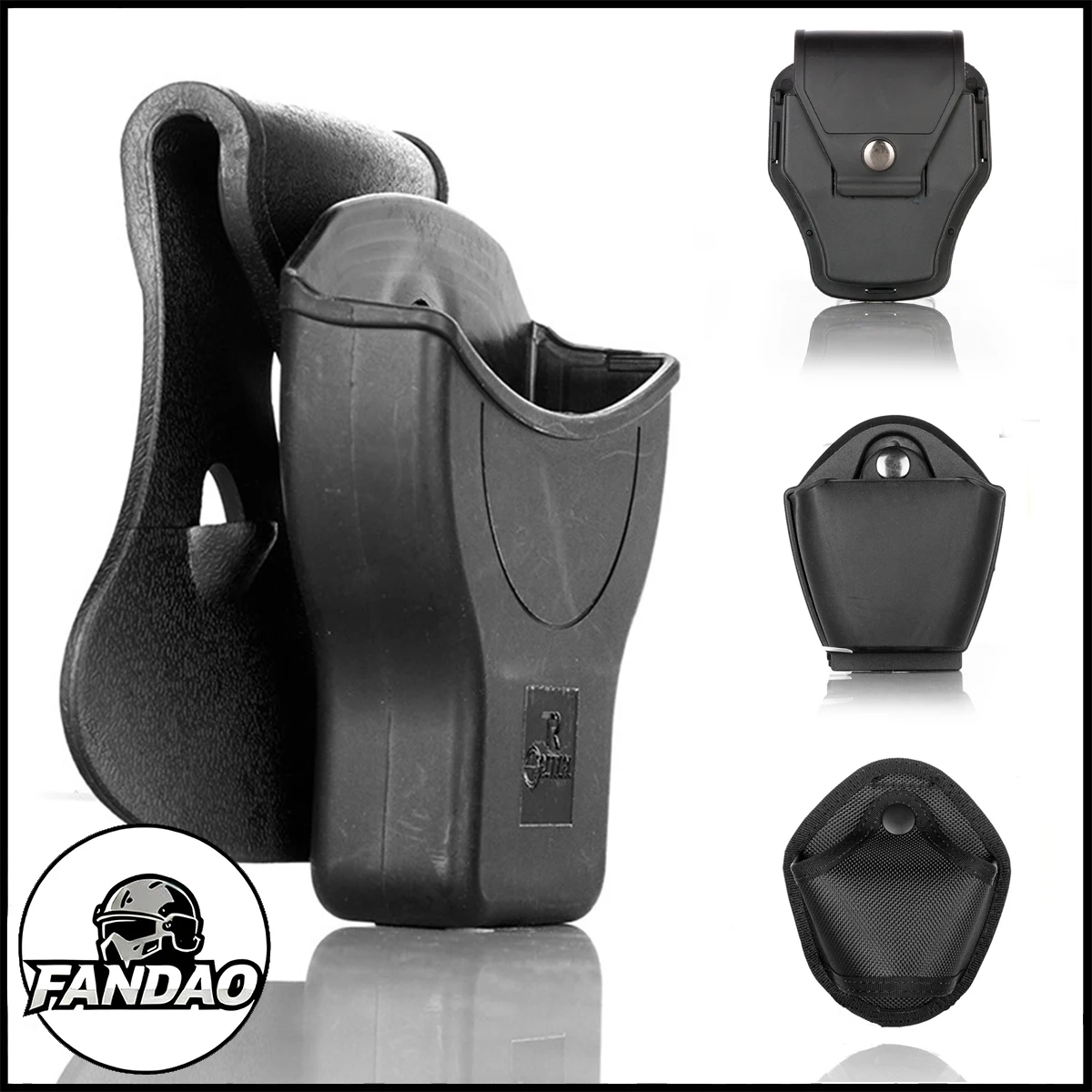 

Portable Handcuff Holder Quick Release Molle Tactical Handcuff Case for Outdoor Duty Belt VestLaw Enforcement Retention Holster