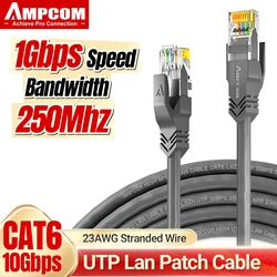 Kabel Ethernet AMPCOM RJ45, kabel Lan Cat6 (24AWG) Kabel sieciowy UTP CAT 6 RJ 45 Kabel krosowy do komputerów stacjonarnych Modem Router