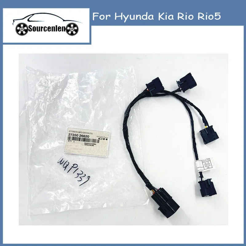 New Ignition Coil Wire Harness Fit for Hyunda Kia Rio Rio5 2735026620 27350-26620
