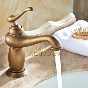 Old Bathroom Basin Basin Bronze Bronze Mixer Solid Copper Luxury EUROPE STYLE TO BATHROOMS 10 Main Sales Luxury Bathroom Tap - №8