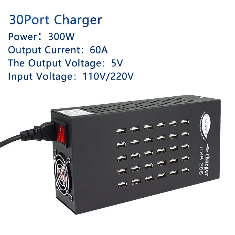Multi Port Charger Hotel/Restaurant/School/ Use 30 Port Charging Station Multi Portable Phone Usb Charger