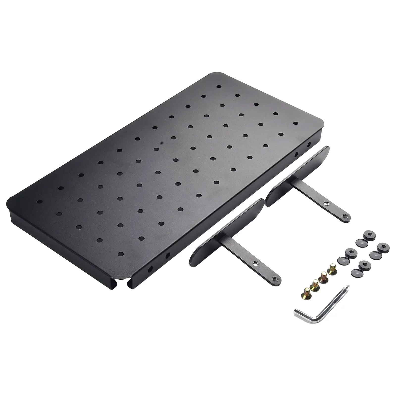 Modern Pegboard for Efficient Home Organization, Simple Mounting, Storage Solution, White/Black 14 2 x 7 1 x 0 8