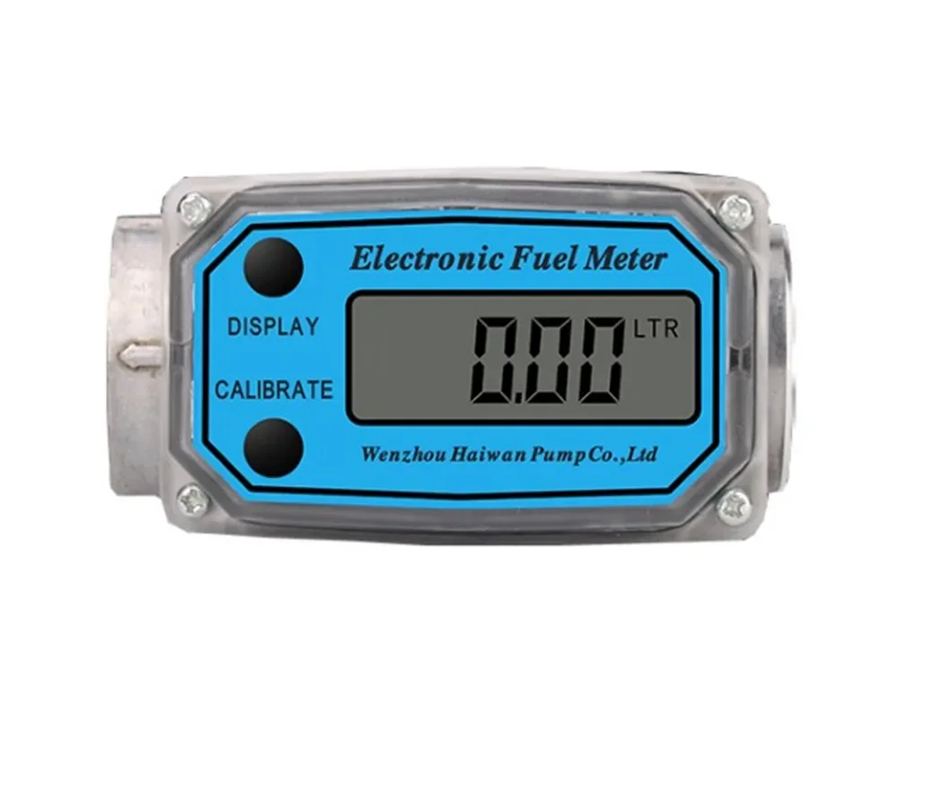 Electronic Aluminum Turbine  Digital Di.esel Fuel Flow Meter with LCD Display flowmeter