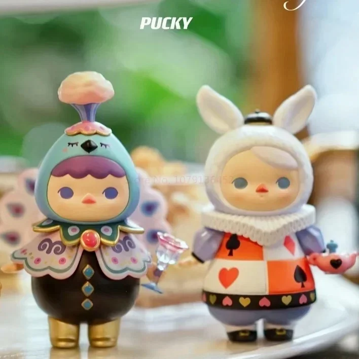 Pucky-figuras de acción originales de animales, juguetes de fiesta de té, modelo de colección de muñecas, adornos de decoración de escritorio, regalos para niñas