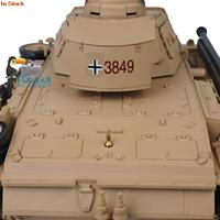 HENG LONG 1/16 7.0 Plastic German Panzer III H RTR RC Tank 3849 360° Turret Rotation BB Shoot Ready to Run Vehicle