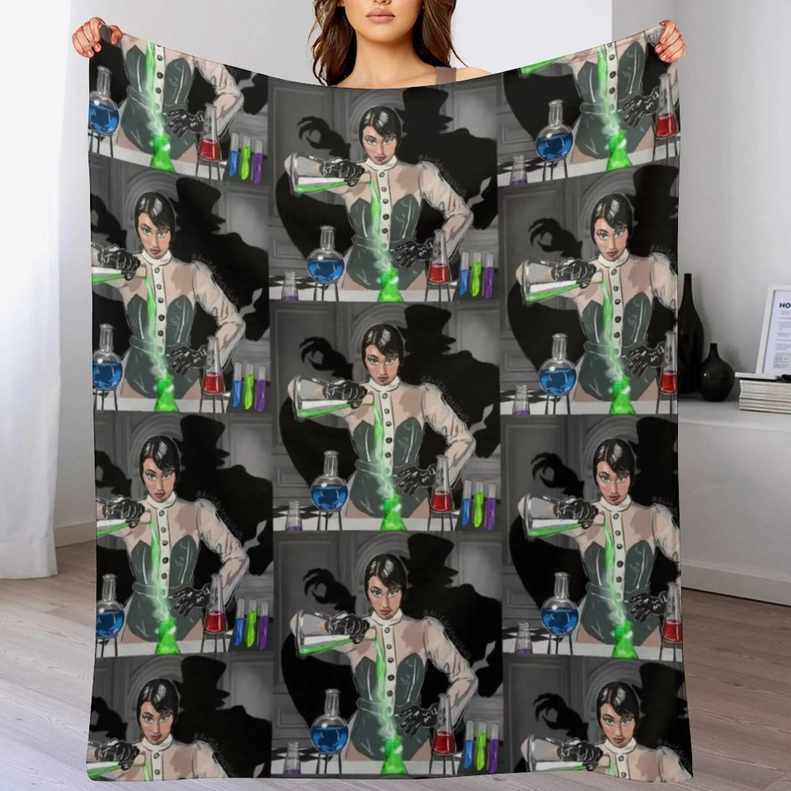 

The Alchemist Qveen Herby Throw Blanket Hairy Nap Blankets